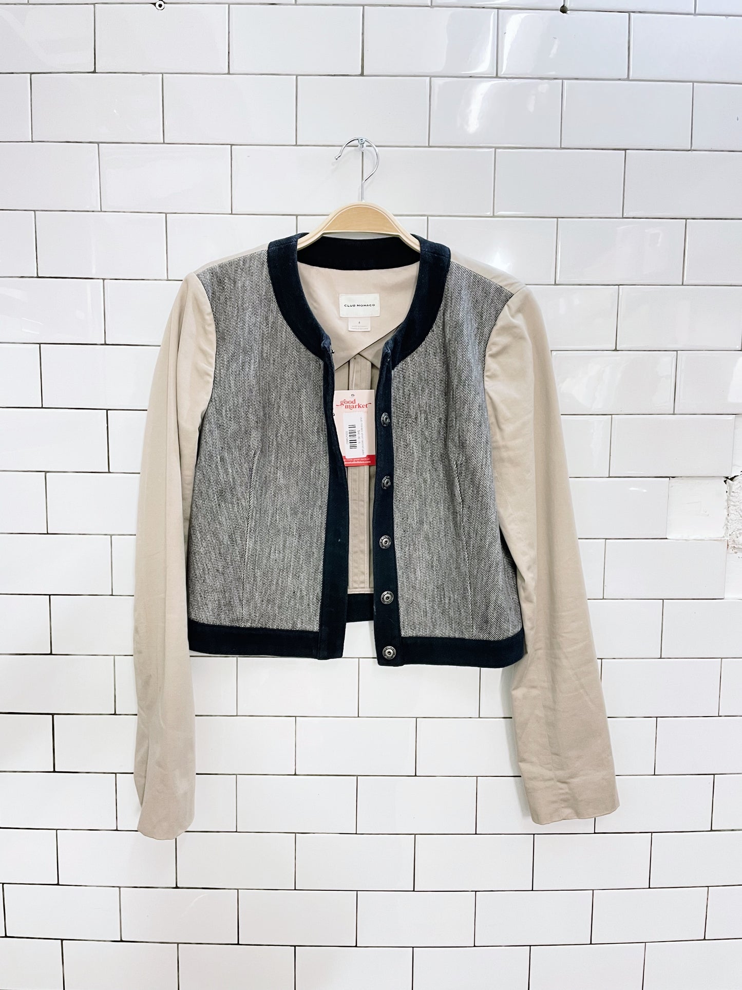 club monaco short tailored jacket