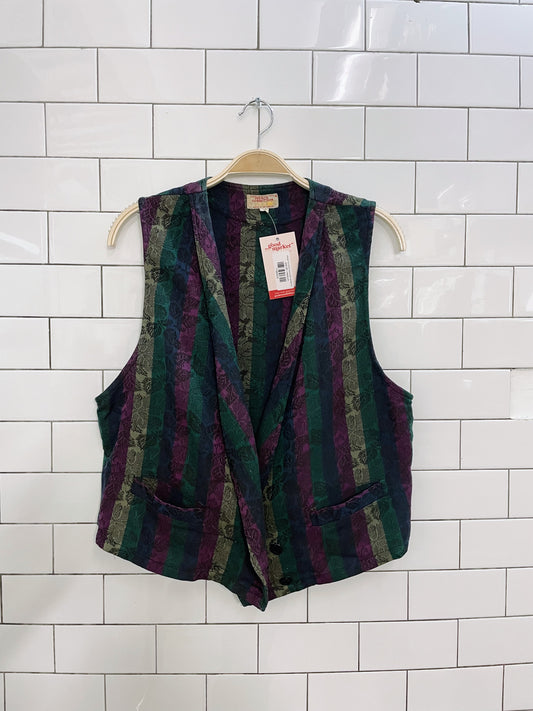 vintage 70s french connection striped vest