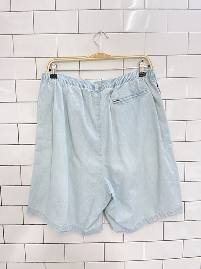 vintage 90s polo RL high rise long denim shorts