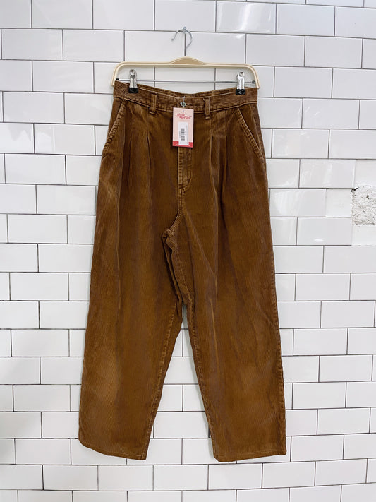 vintage willow ridge chunky cord pleated trouser