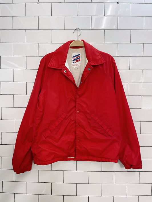 vintage club 21 red clubhouse spring jacket