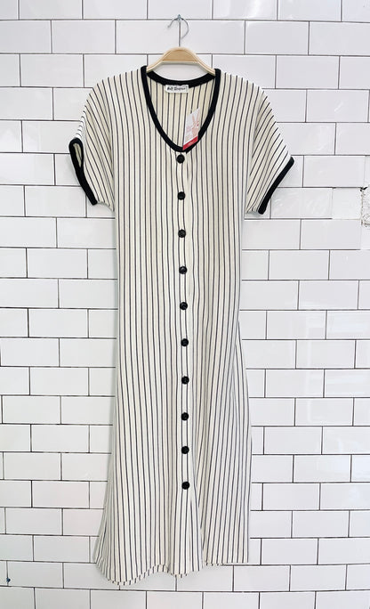 vintage holt renfrew baseball stripe tshirt dress