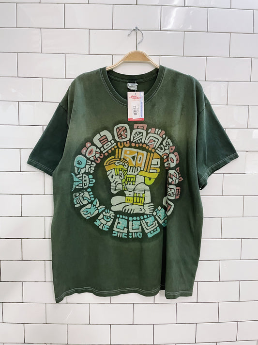 vintage yazbek mayan wax dye tee