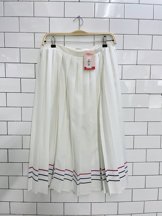 vintage tanjay pleated tennis prep midi skirt