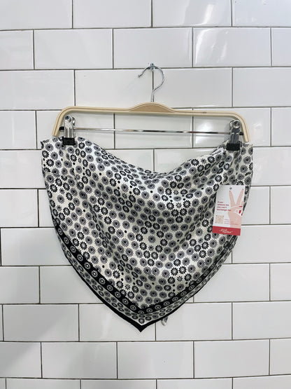 garage strapless satin scarf top