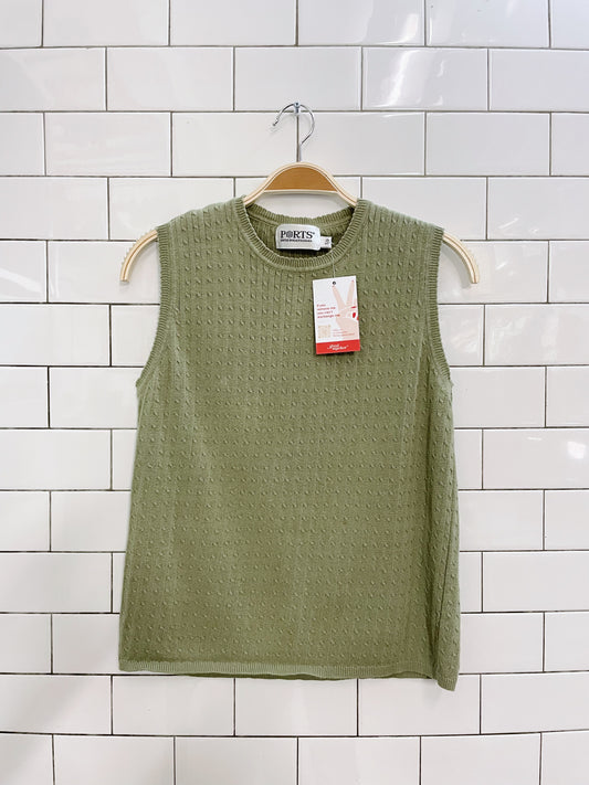vintage ports int'l sleeveless knit top