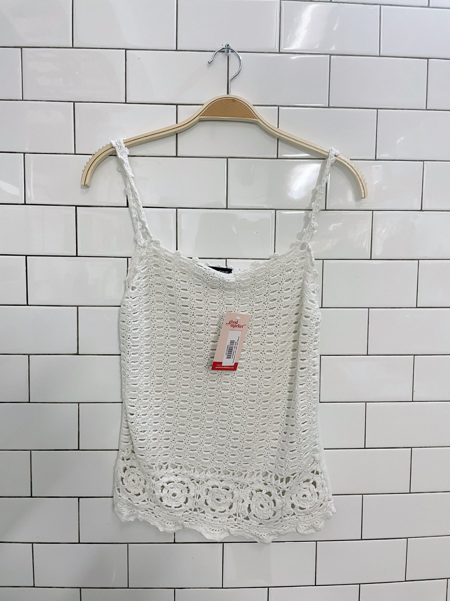 vintage 00s code one crochet tank