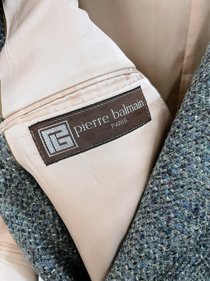 vintage pierre balmain tweed sport coat