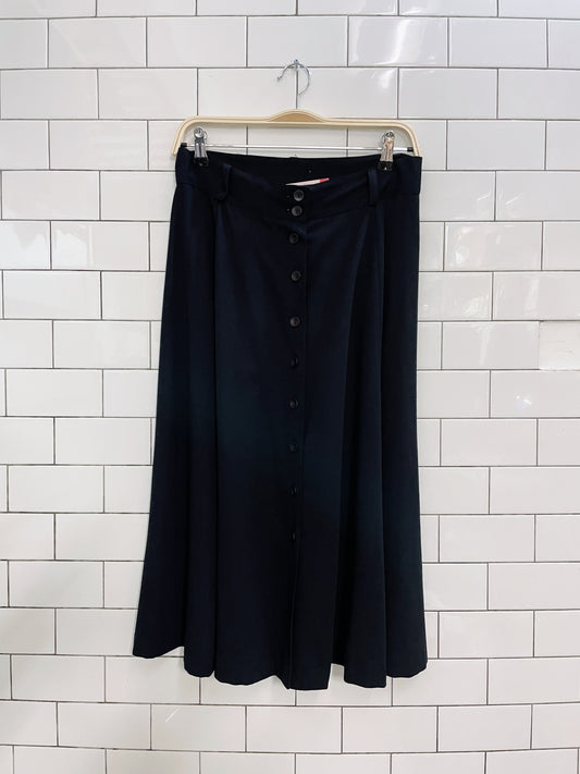 vintage 00's dalmy's button down midi skirt