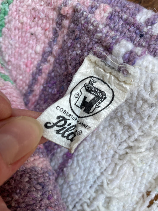 vintage pilar cobertor mexico woven blanket