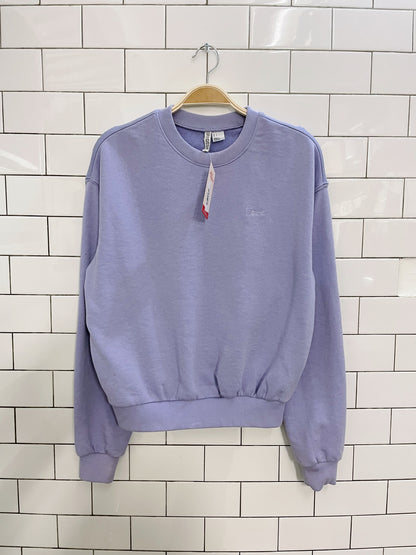 h&m embroidered love crew