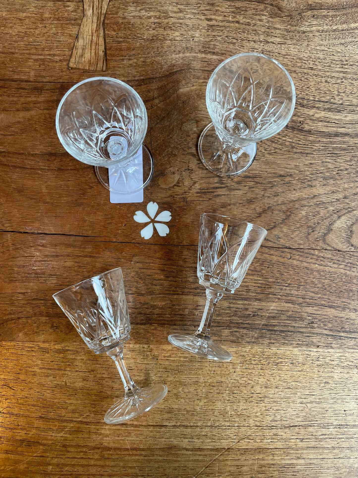 x4 crystal shot glasses