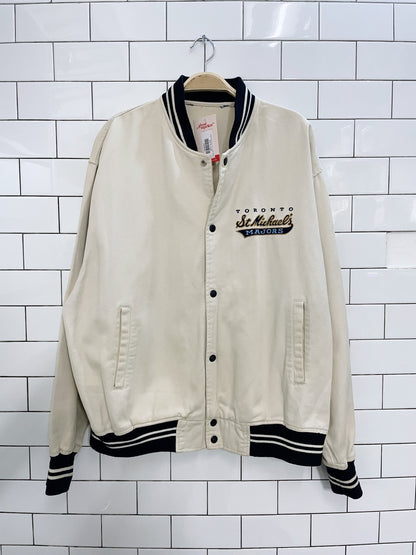 vintage 90s toronto OHL bomber jacket