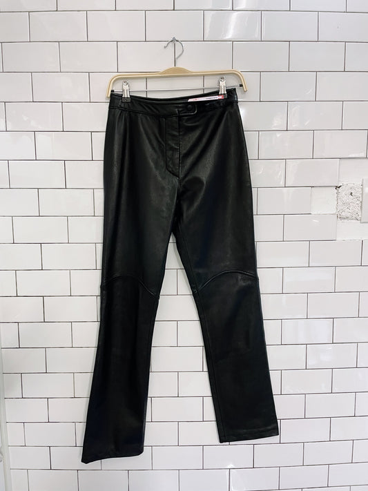 vintage maxima wilsons leather straight pants