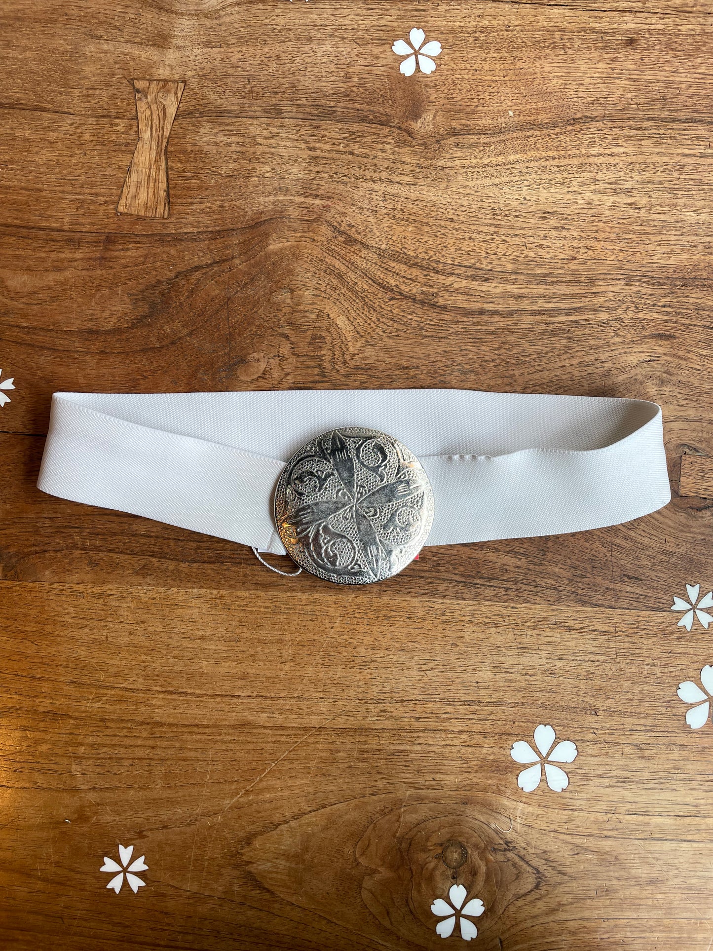 vintage metal stretch dress belt