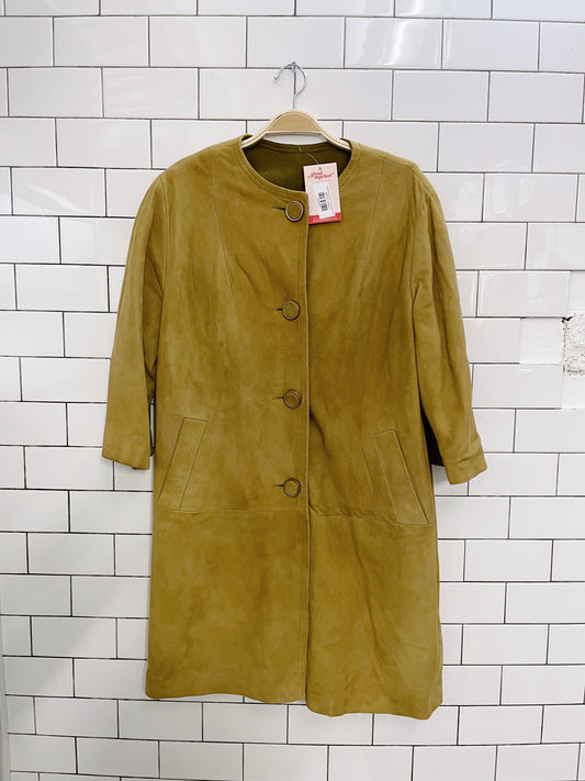 vintage 60s deerhide 3/4 sleeve mod jacket