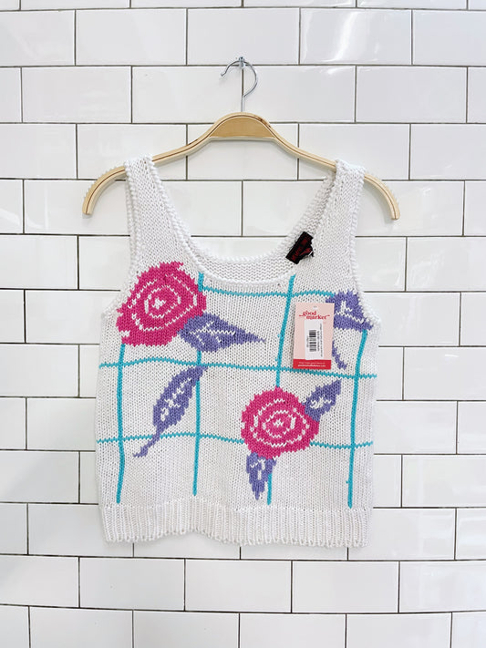 vintage memphis jones rose knit tank