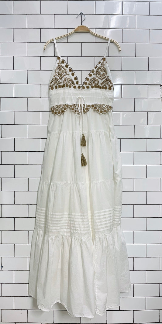 l'affaire tiered beach maxi dress