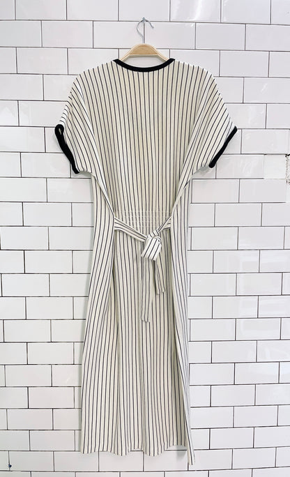 vintage holt renfrew baseball stripe tshirt dress