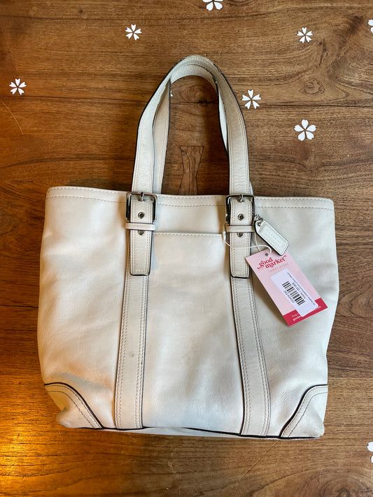 vintage coach f10194 hampton leather tote