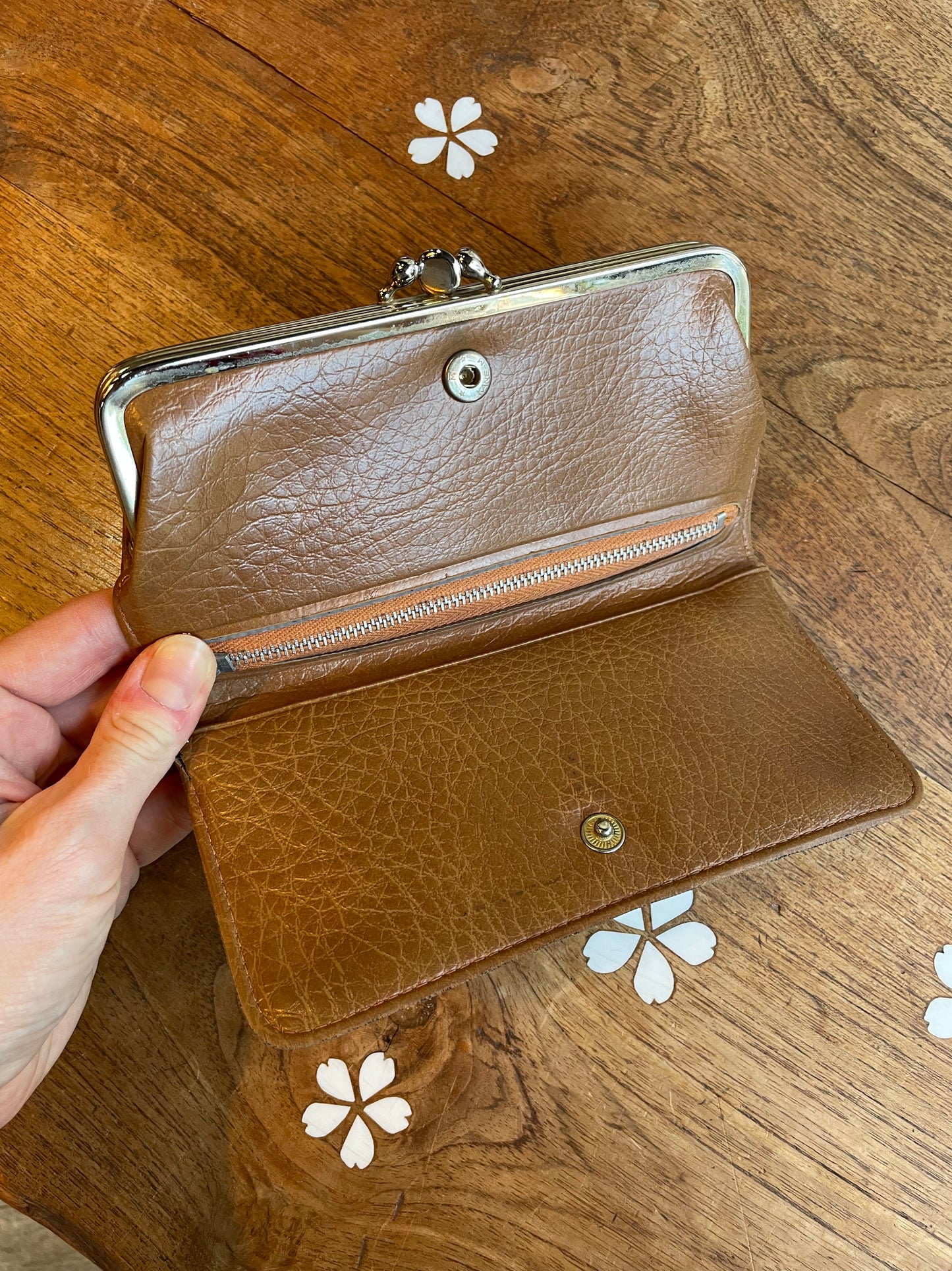 vintage cross stitch wallet