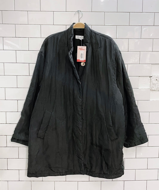 vintage wing's silk quilted jacket