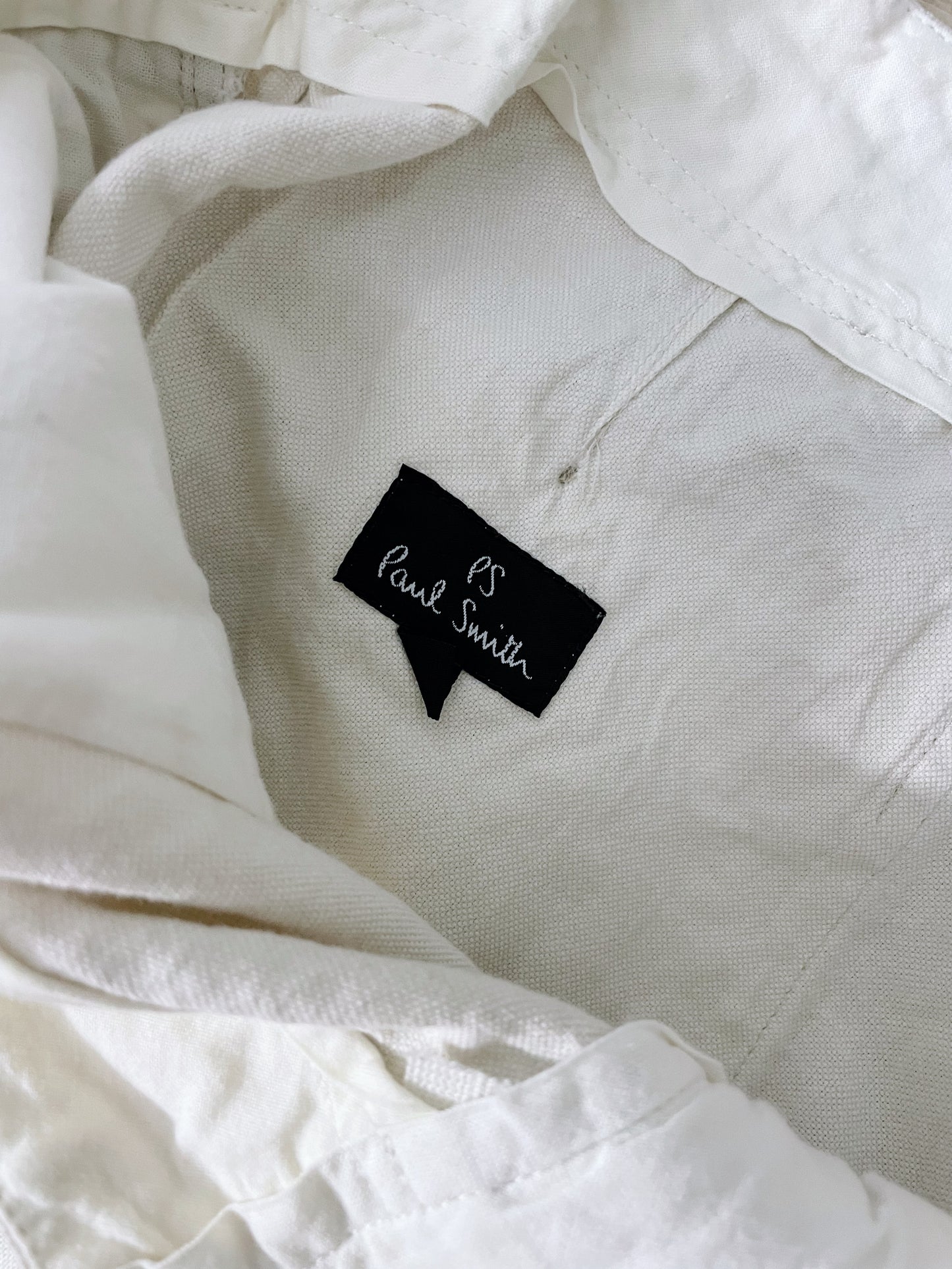 paul smith gents wrinkled cotton wide leg trouser