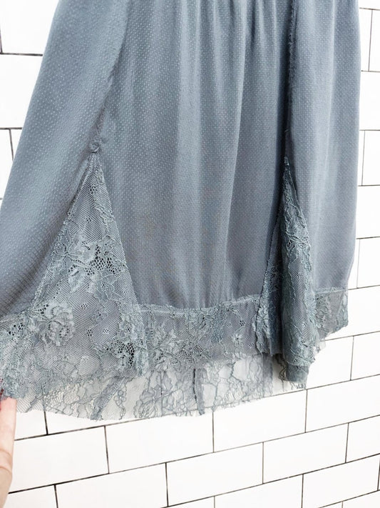 intimately free people lace trim slip mini dress - good market thrift store