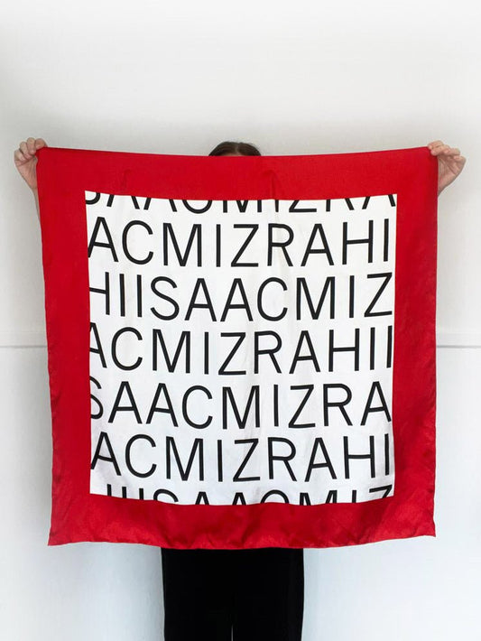 isaac mizrahi x target 100% silk xl square scarf - good market thrift store