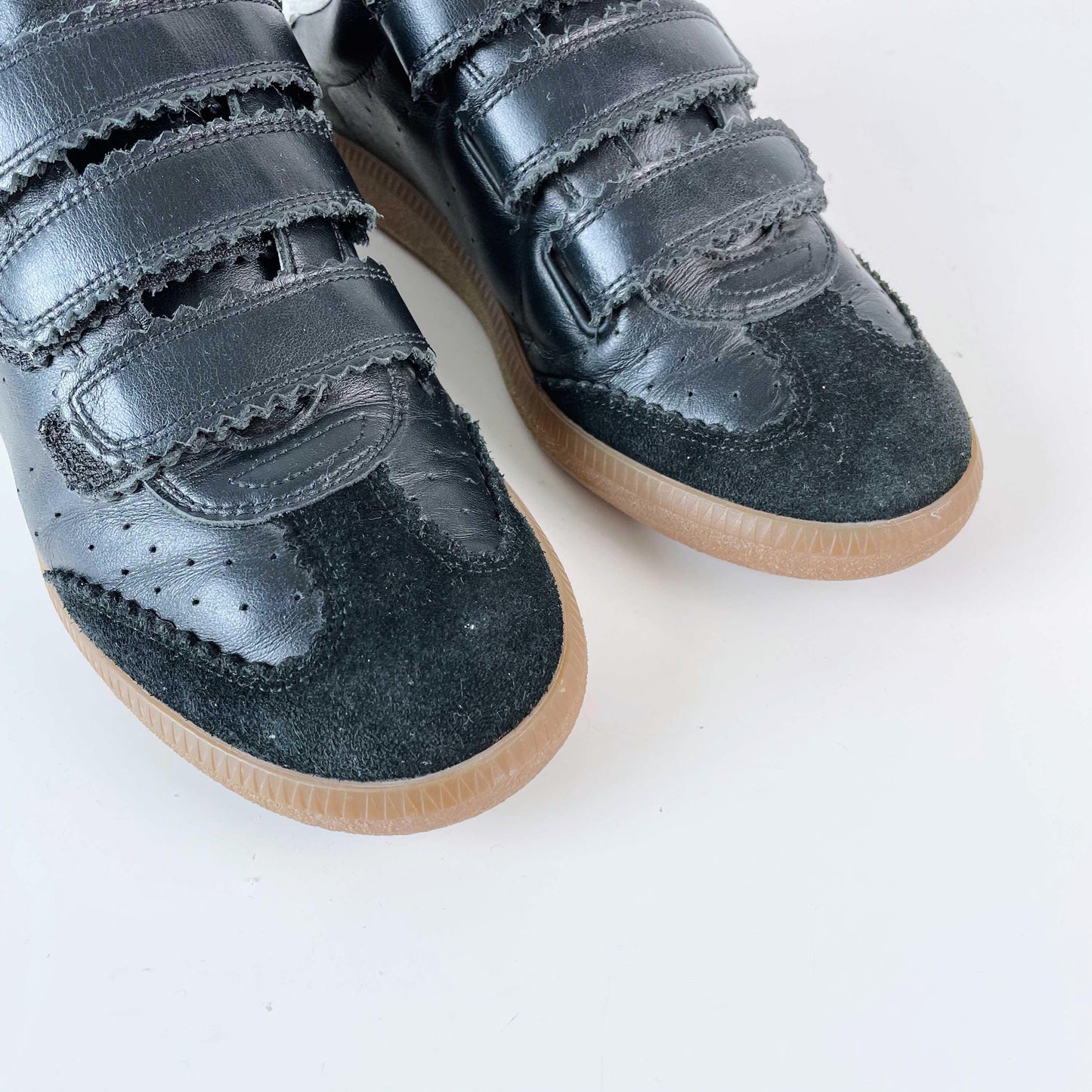 isabel marant 2023 beth leather velcro sneakers