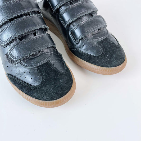 isabel marant 2023 beth leather velcro sneakers