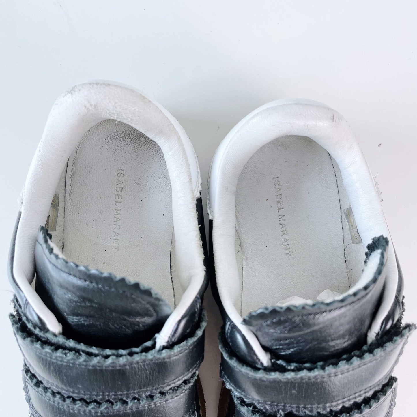 isabel marant 2023 beth leather velcro sneakers