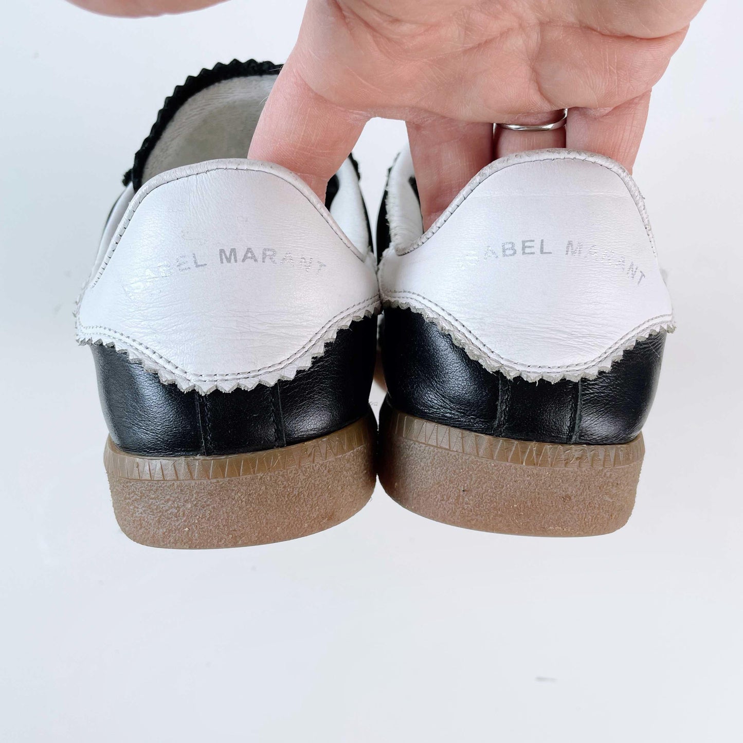 isabel marant 2023 beth leather velcro sneakers