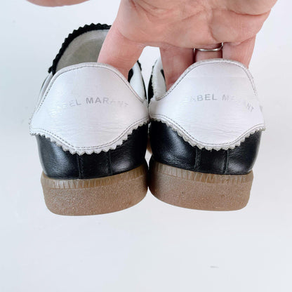 isabel marant 2023 beth leather velcro sneakers