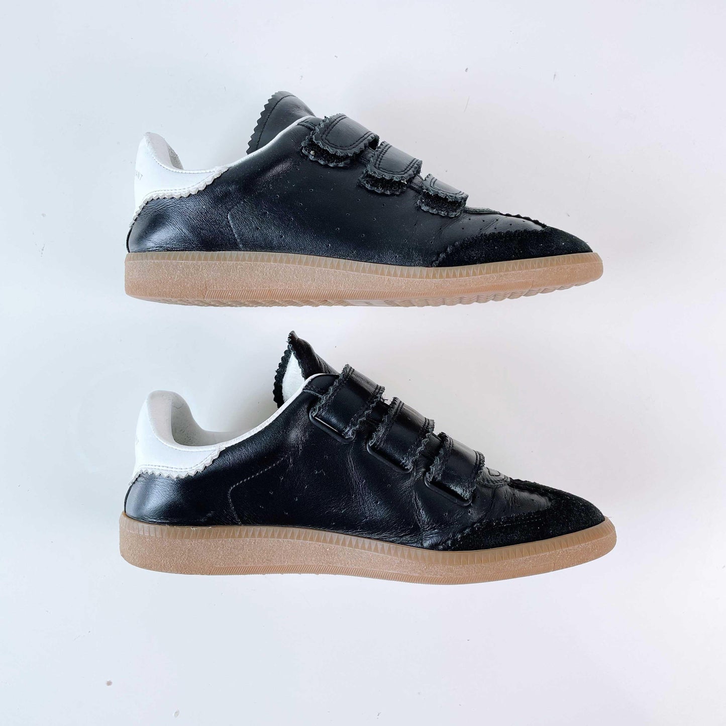 isabel marant 2023 beth leather velcro sneakers
