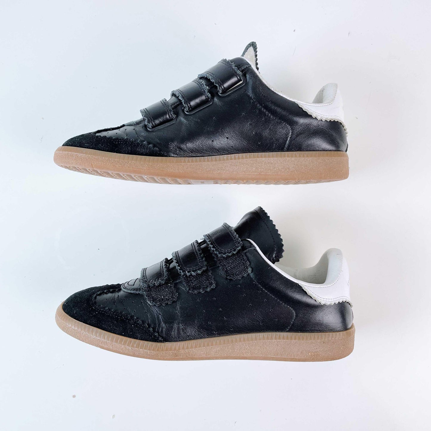 isabel marant 2023 beth leather velcro sneakers