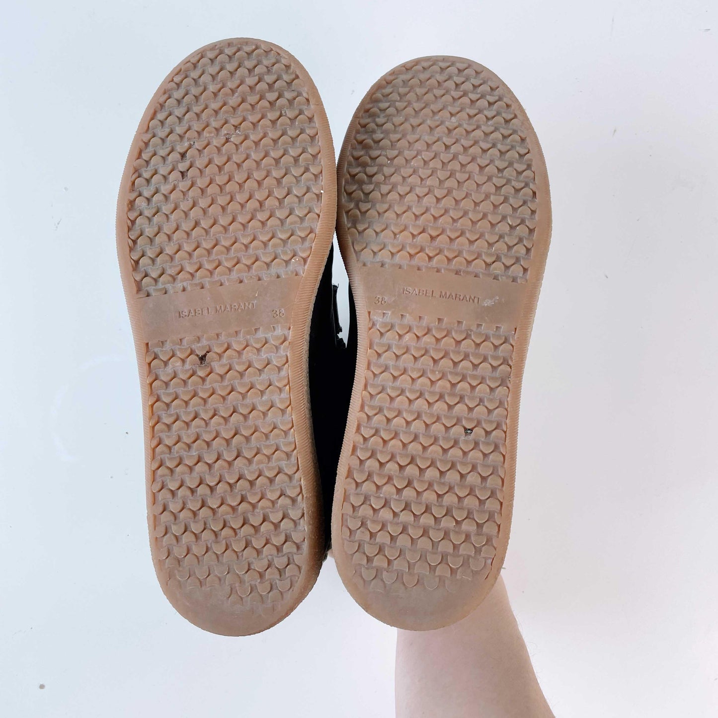 isabel marant 2023 beth leather velcro sneakers