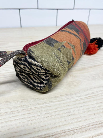 "it matters!" studio aztec woven tassel zip case - good market thrift store