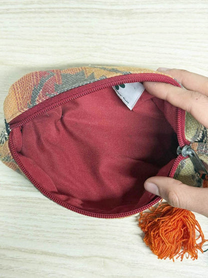 "it matters!" studio aztec woven tassel zip case - good market thrift store