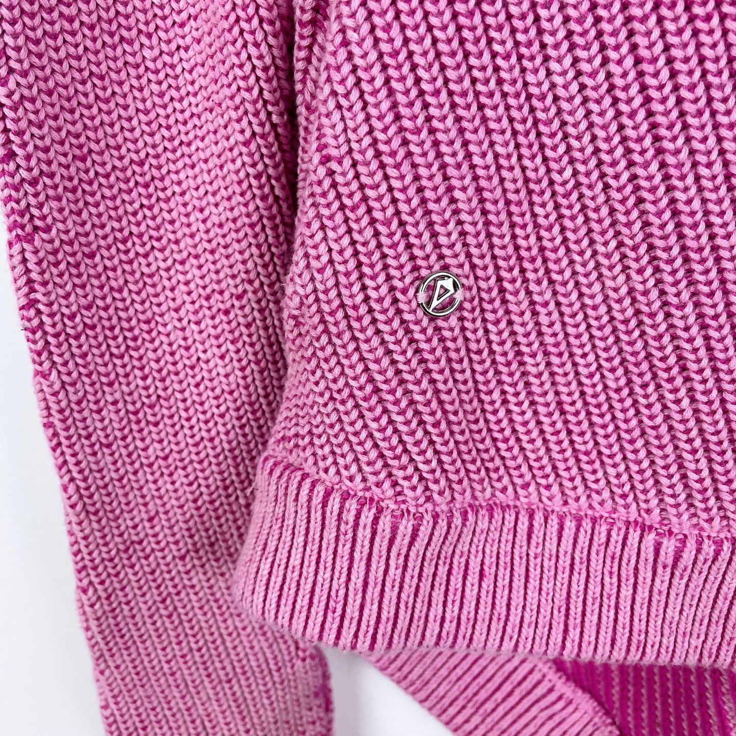 ivivva pink cotton knit cardigan sweater - size 10
