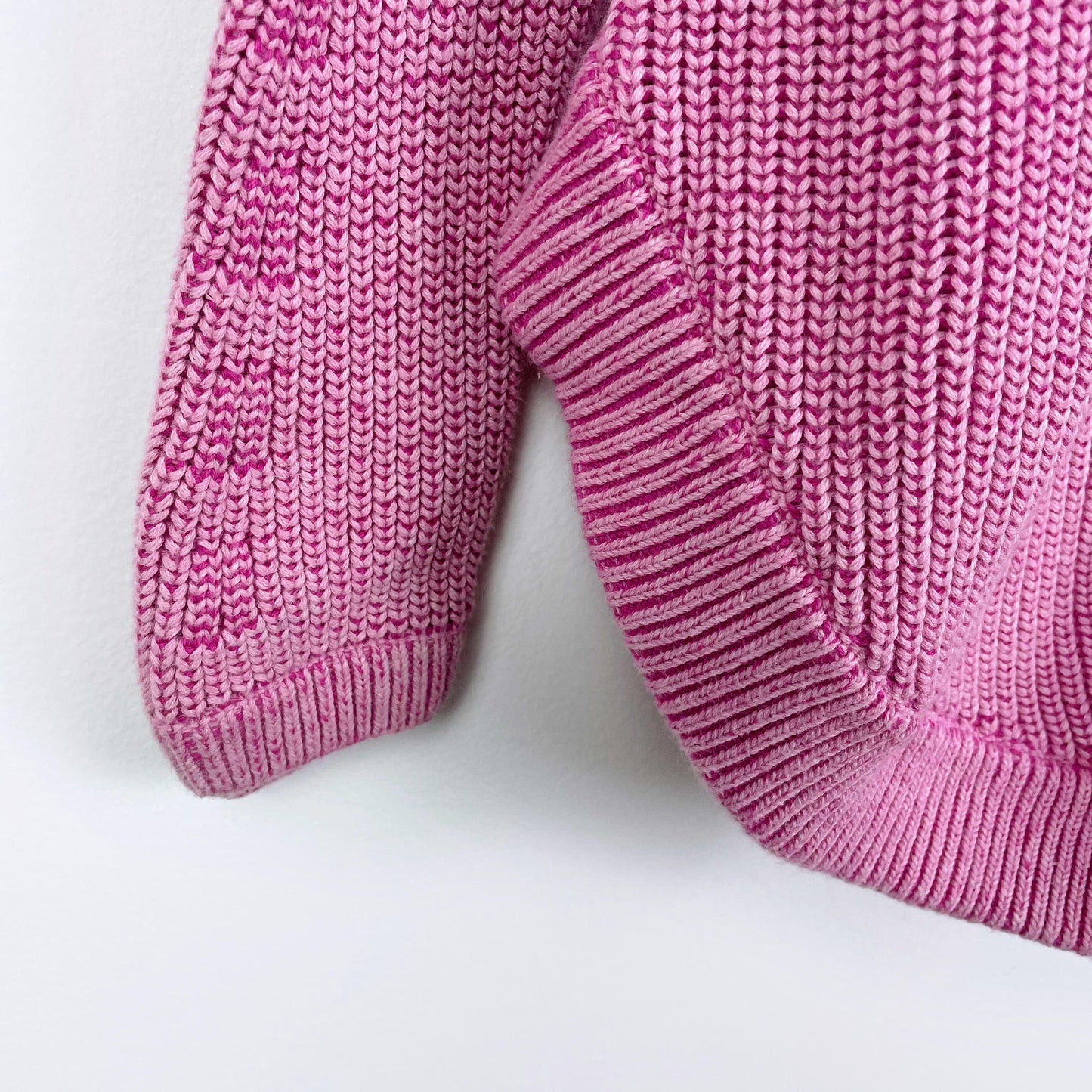 ivivva pink cotton knit cardigan sweater - size 10