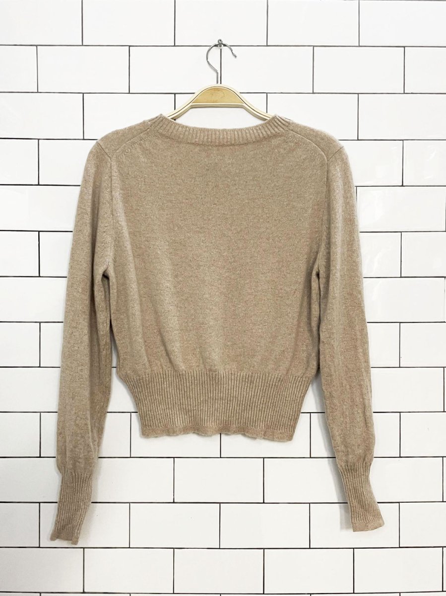 j crew 100% cashmere cropped fit sweater - good market thrift store