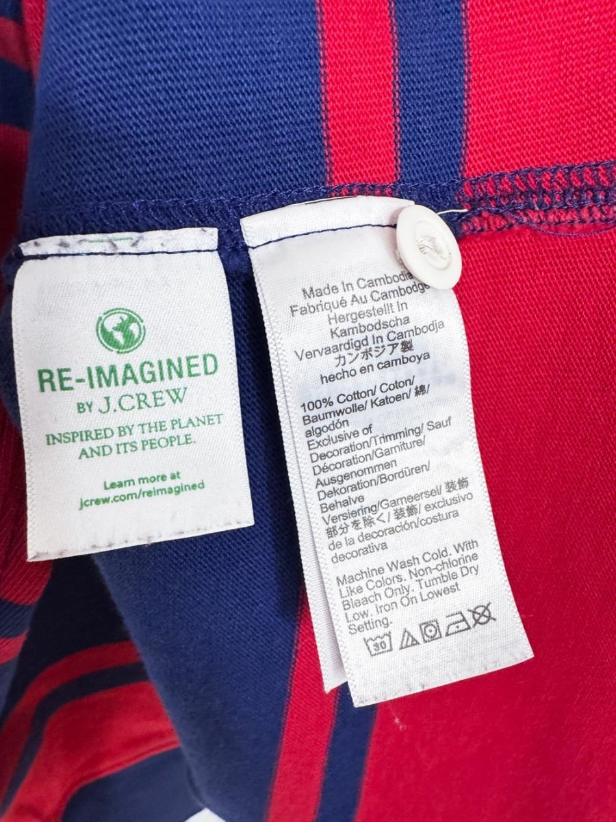 j crew heritage rugby striped long sleeve shirt - good market thrift store