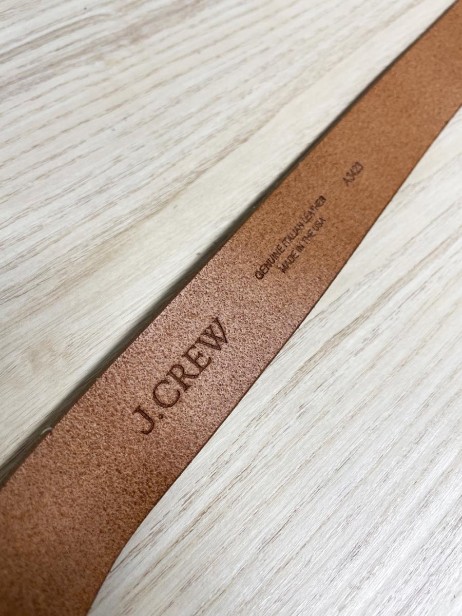 j crew italian leather belt | made in USA - good market thrift store