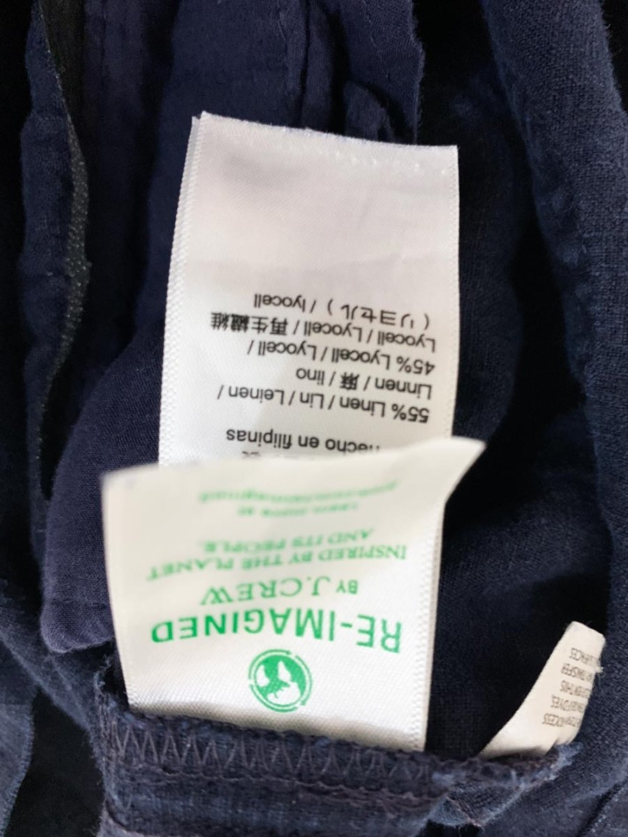 j crew linen - blend elastic shorts - good market thrift store