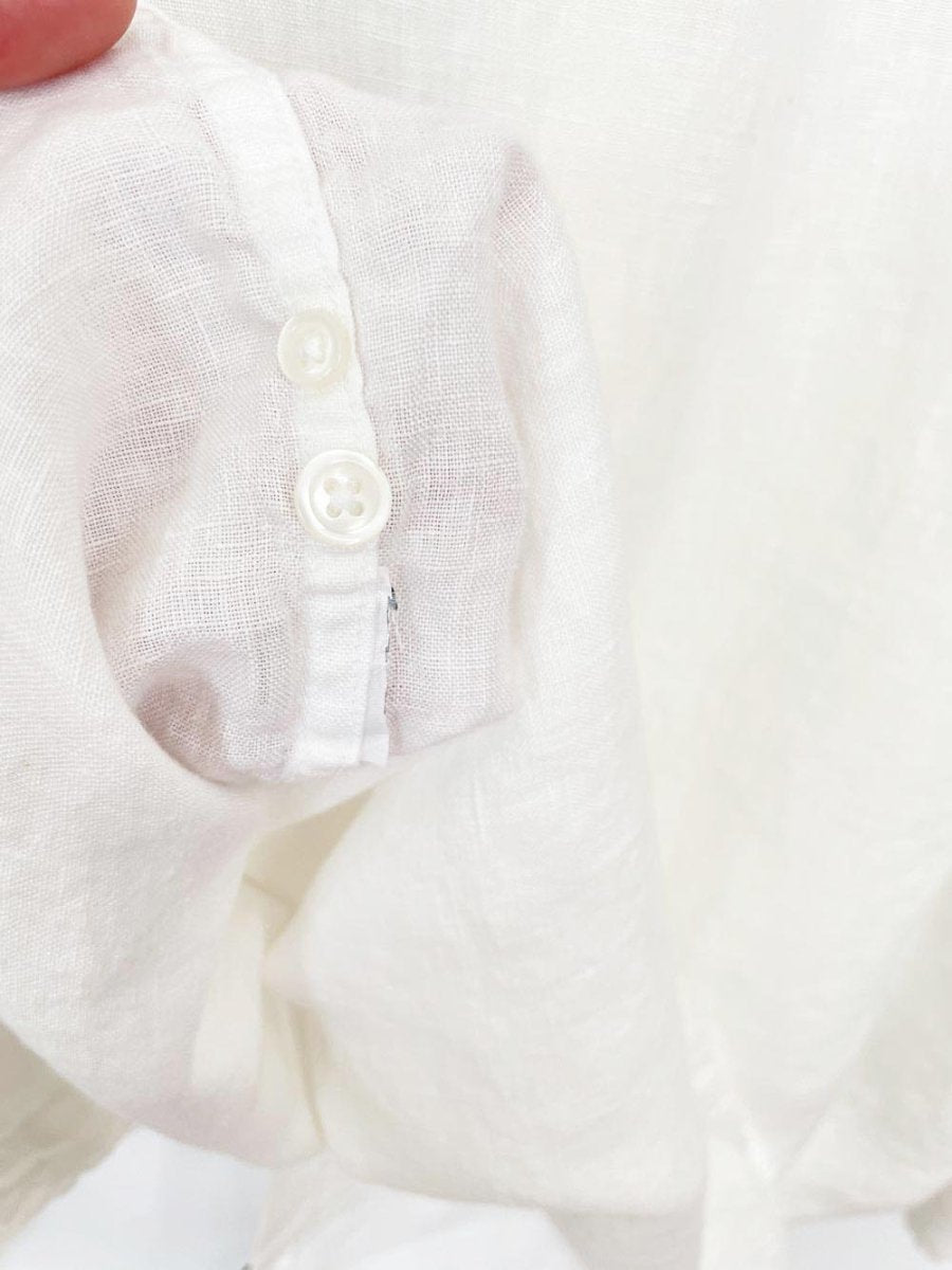 j crew x baird mcnutt 100% irish linen full button shirt - good market thrift store