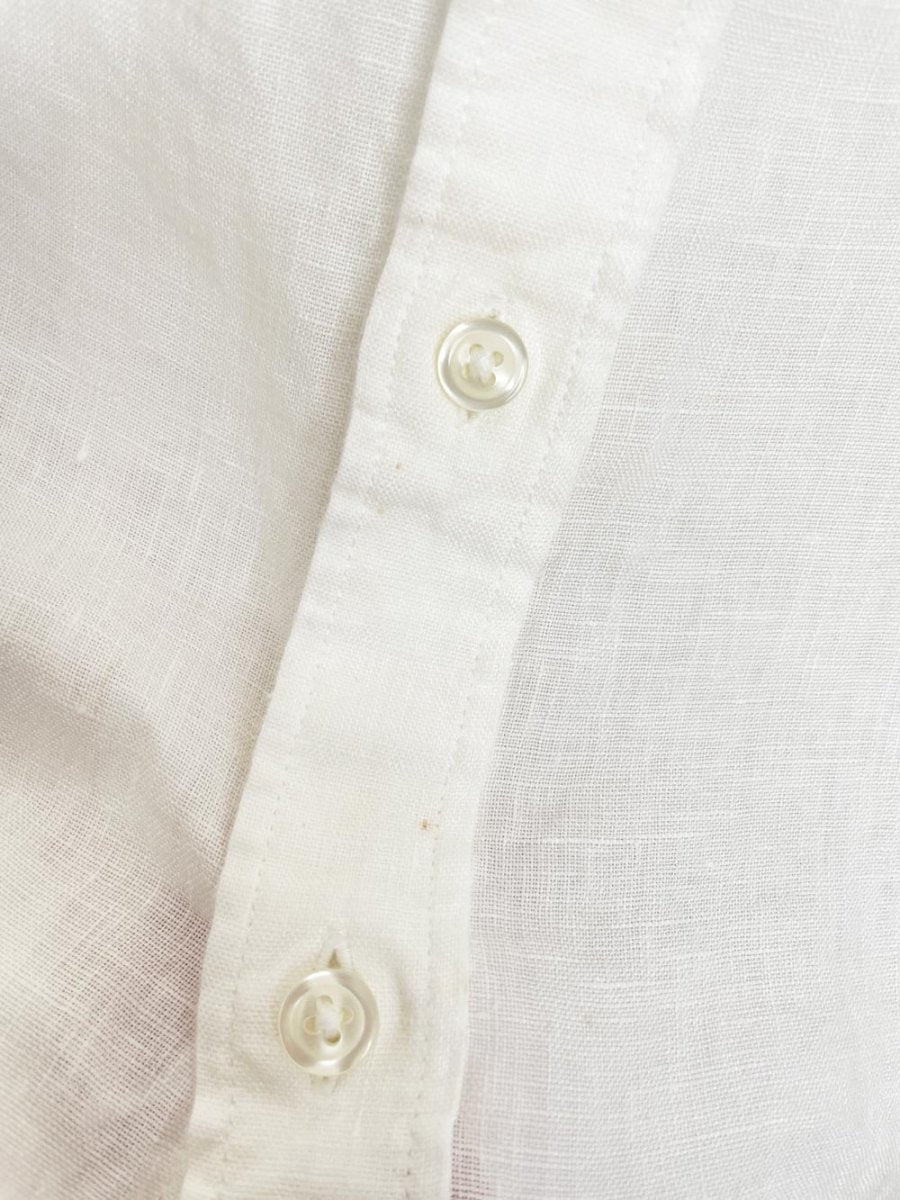 j crew x baird mcnutt 100% irish linen full button shirt - good market thrift store