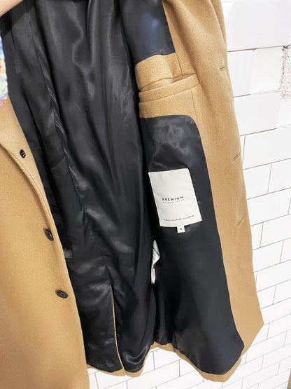 jack & jones wool - blend christian spread collar coat - good market thrift store