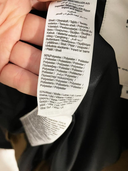 jack & jones wool - blend christian spread collar coat - good market thrift store