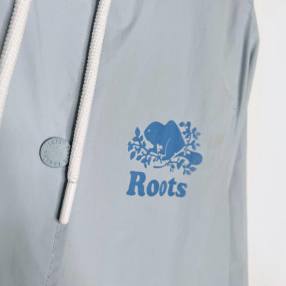 roots baby blue nylon snap button spring jacket